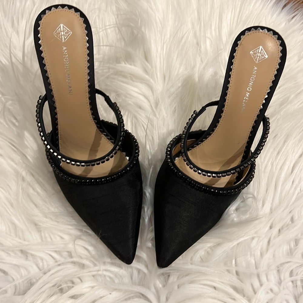 Beautiful black mules